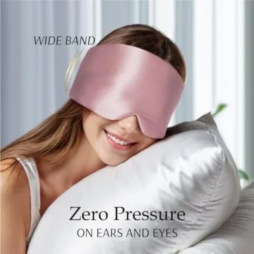 Luxurious Zenssia 100% Mulberry Silk Sleep Mask for All Sleepers