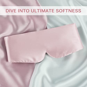 Luxurious Zenssia 100% Mulberry Silk Sleep Mask for All Sleepers