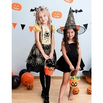 PHALIN Halloween Headbands Rhinestone Ghost Pumpkin Boo Hairbands for Women Costume Party Hair Accessory Gifts (Trick or Treat)