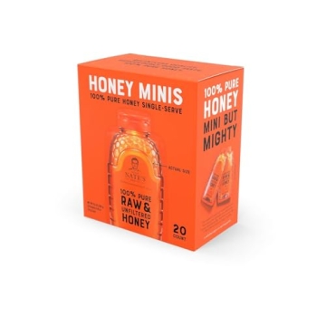 Nate's Honey Minis - Pure Honey Packets for Convenience