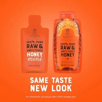 Nate's Honey Minis - Pure Honey Packets for Convenience