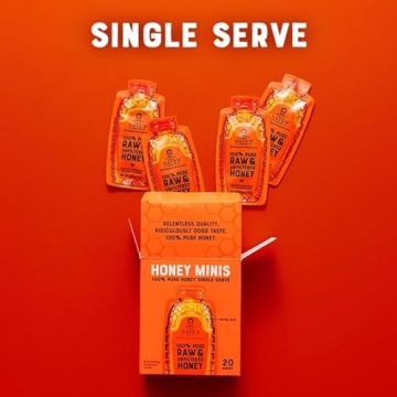 Nate's Honey Minis - Pure Honey Packets for Convenience