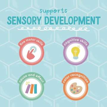 Glo Pals Water-Activated Light-Up Cubes Bundle for Sensory Play (Wacky Wild West – Purple, Yellow + Red)