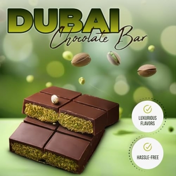 Handmade Dubai Chocolate Bar with Pistachio 14oz
