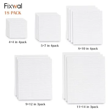 Fixwal 18-Pack Canvas Boards for Artists - Versatile & Affordable