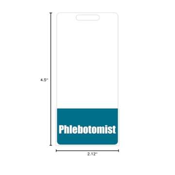 Teal Phlebotomist Badge Buddy - Durable Double-Sided ID Tags