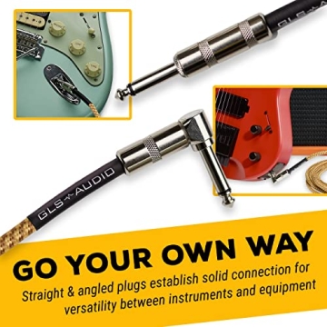 GLS Audio Instrument Guitar Cable - 20ft Durable Performance Cable