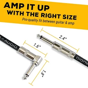 GLS Audio Instrument Guitar Cable - 20ft Durable Performance Cable