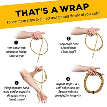 GLS Audio Instrument Guitar Cable - 20ft Durable Performance Cable