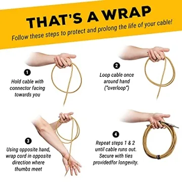 GLS Audio Instrument Guitar Cable - 20ft Durable Performance Cable