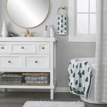 Holiday Trees Bath Towel by SKL Home - Stylish & Soft