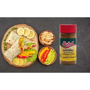 Sadaf Shwarma Seasoning - Shawarma Spice for Cooking & Food Seasoning - Spices & Seasonings - Middle Eastern Cuisine - Kosher - 2 Oz