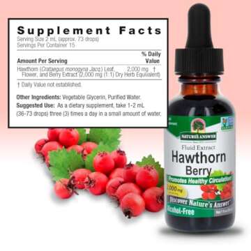 Nature's Answer Hawthorn Berry Extract for Heart Health