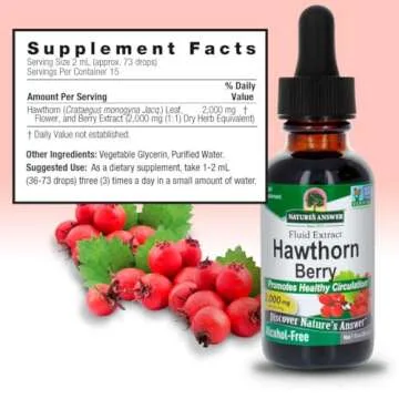 Nature's Answer Hawthorn Berry Extract for Heart Health