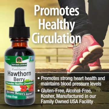 Nature's Answer Hawthorn Berry Extract for Heart Health