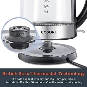 COSORI Speed-Boil Electric Kettle, 1.7L, 1500W, BPA Free