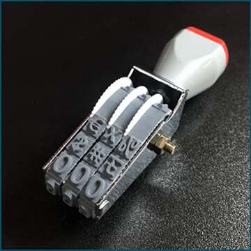 SUUJI 3 Digit Number Stamp for Easy Labeling and Crafting