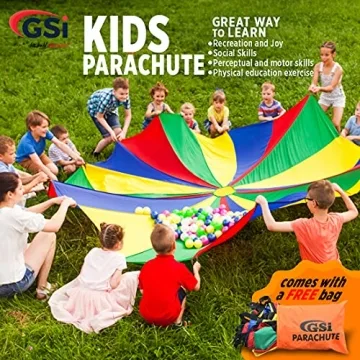 GSI Kids Play Parachute for Outdoor Cooperative Fun