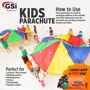 GSI Kids Play Parachute for Outdoor Cooperative Fun