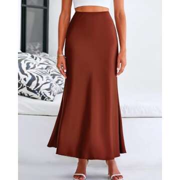 BTFBM Womens Summer Fall Skirt 2025 Silk Elegant High Waist Cocktail Party Wedding Mermaid Satin Max...