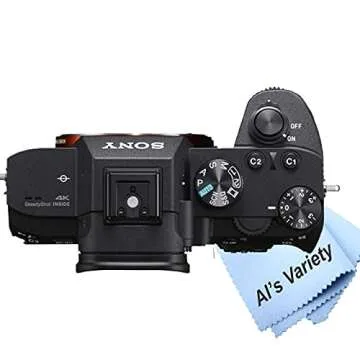 Sony Intl Sony a7 III Full-Frame Mirrorless Interchangeable-Lens Camera with 3-Inch LCD (Body Only), Tripod, Case, and More (11pc Bundle), Black (Renewed)