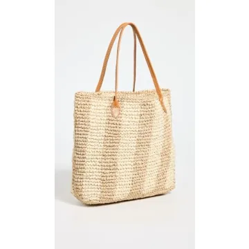 Bembien Franci Cream Stripe Leather Handbag Elegant Design