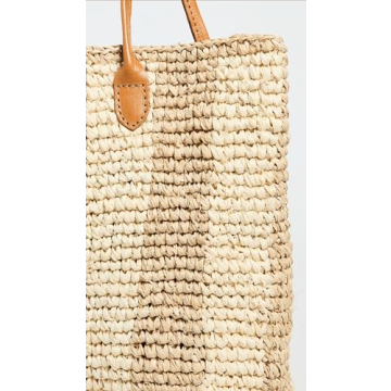 Bembien Franci Cream Stripe Leather Handbag Elegant Design