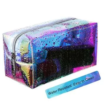 Iridescent Makeup Bag Set - Stylish Waterproof Organizers