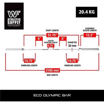 CAP Barbell Classic 7-Foot Olympic Bar, Chrome