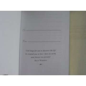 Daily Inspiration for the Purpose Driven® Life Padded HC Deluxe: Scripture and Reflections for Living a Purpose-Driven Life Daily