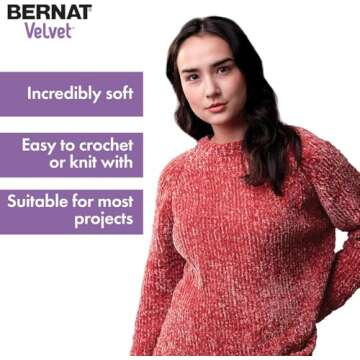 Bernat Velvet Yarn, 10.5 oz, Vapor Gray