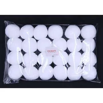 YYCRAFT Jumbo 2 inch Pom Poms for Creative Crafts