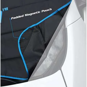 iceScreen ~ Pickup Magnetic Windshield Ice & Snow Cover for Trucks- XL Black