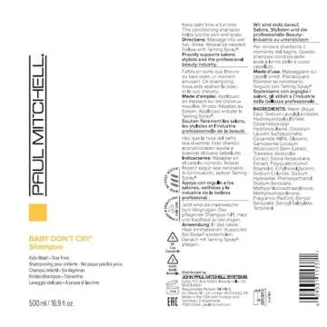 Paul Mitchell Baby Don’t Cry Shampoo, Kids Wash, Tear Free, For All Hair Types, 16.9 fl. oz.