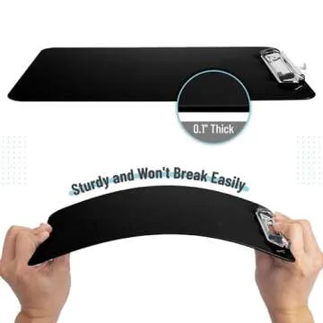 Mr. Pen- Plastic Clipboard, 12.5” x 9”, 2 Pack, Black, Clipboards for Kids & Adults, Clipboards Plastic, Clip Board, Teacher Clipboard, Kids Clipboard, Cute Clipboard, Plastic Clipboards