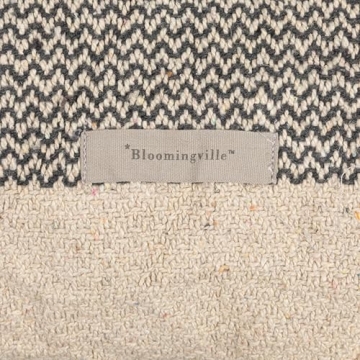 Bloomingville Grey Recycled Cotton Blend Pillow with Tassels