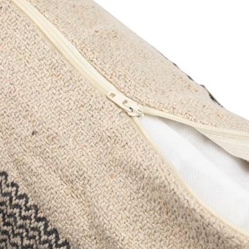 Bloomingville Grey Recycled Cotton Blend Pillow with Tassels