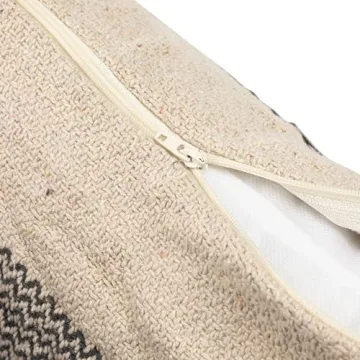 Bloomingville Grey Recycled Cotton Blend Pillow with Tassels