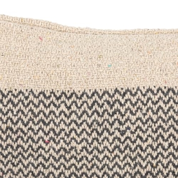 Bloomingville Grey Recycled Cotton Blend Pillow with Tassels