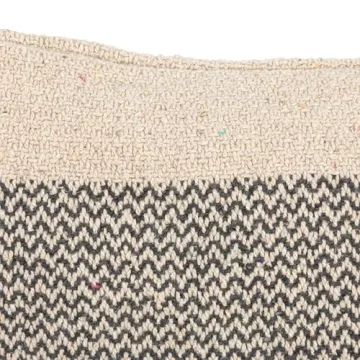 Bloomingville Grey Recycled Cotton Blend Pillow with Tassels