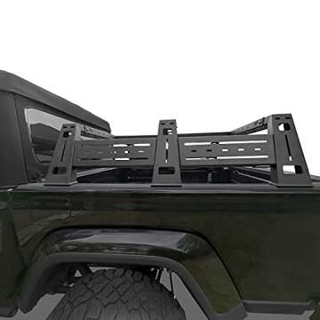 Hooke Road for Jeep Gladiator 13" High Bed Rack Steel Overland Rack Compatible with Jeep Gladiator JT 2020 2021 2022 2023 2024 2025