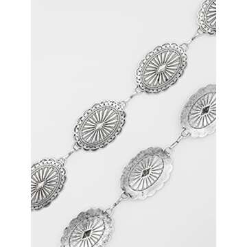 Adjustable Western Cowgirl Concho Belt for Women