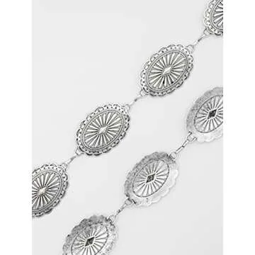 Adjustable Western Cowgirl Concho Belt for Women