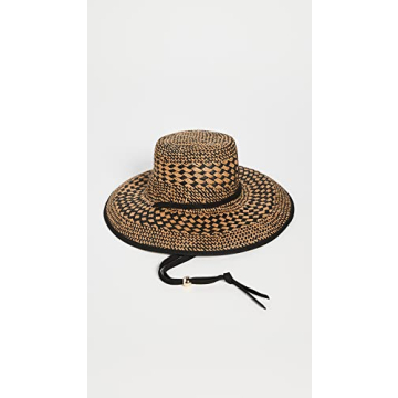 Lele Sadoughi Women's Brielle Checkered Straw Hat