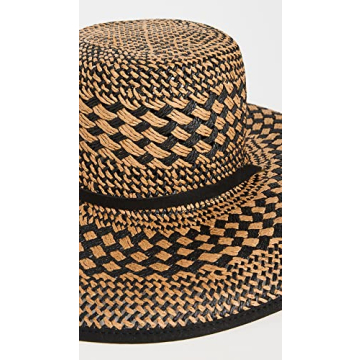 Lele Sadoughi Women's Brielle Checkered Straw Hat