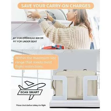 winspansy Large Travel Backpack for Women Men,Carry on Flight Approved Personal Item Size Work Backpack Mochila de Viaje with Shoe Compartment, Beige