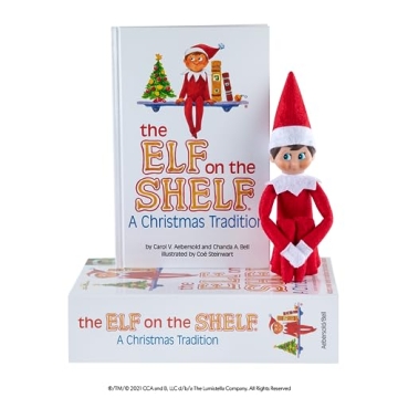 The Elf on the Shelf Blue-Eyed Boy Scout with Storybook