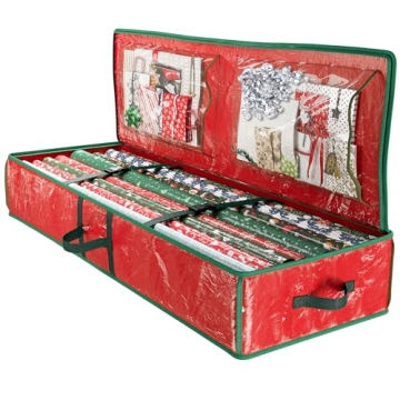URBUNDY Heavy Duty Wrapping Paper Organizer - Christmas Storage Solution