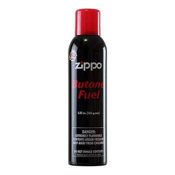 ZIPPO Butane Fuel 5.82 oz - Universal Tip, No Drips, Superior Performance
