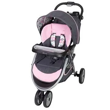 Baby Trend Skyview Stroller Travel System - Floral Design, Easy Maneuverability